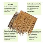 Simulation Thatch Tile Plastic Natural Wild Fake Straw Artificial Fake Thatch Straw Dekoration Bauernhaus Traufe Stroh Pe Flame Retardant Plastic (Farbe: Gelb A,Größe: 2St)