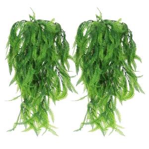 2 stuks kunsthangplanten, 80 cm, nepkunstklimopranken, groene hangplant voor huis, tuin, esthetische decoratie