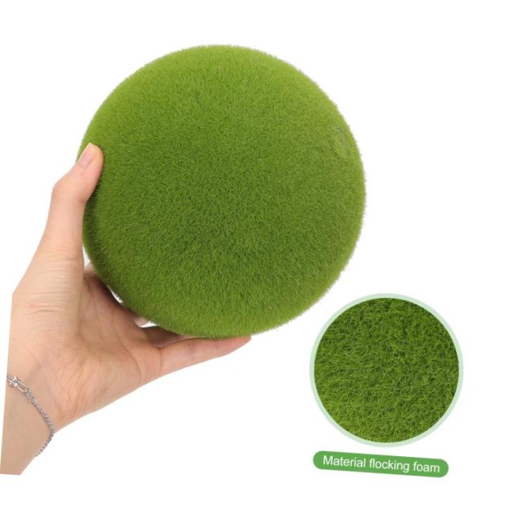2St Simulierter Moosball Kunstmooskugeln als Vasenfüller fensterdeko selber Machen gartenmoos schmuck kunstpflanze kunstplflanze Party Mooskugel simuliertes Mooskugeldekor Schaum