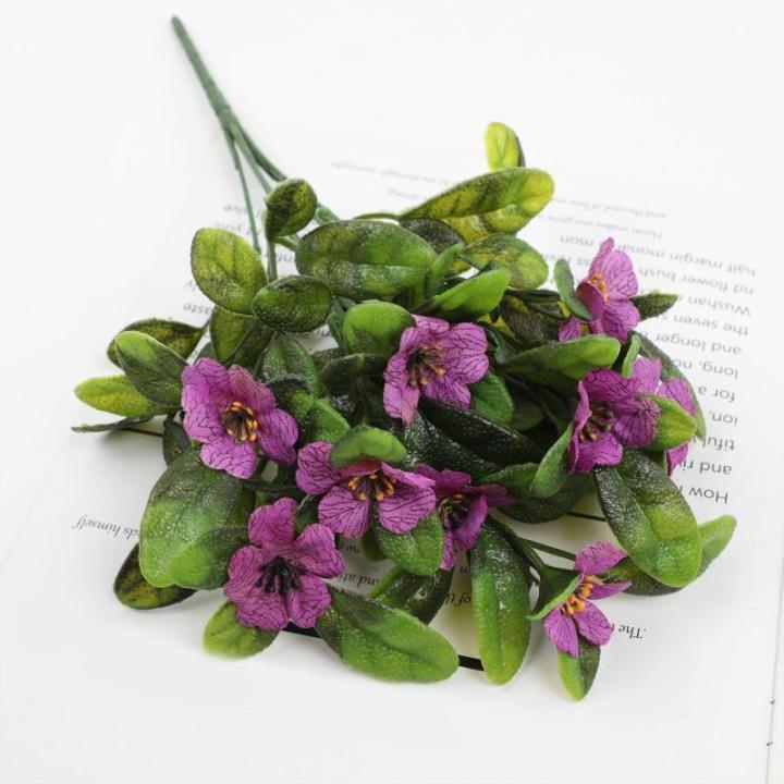 Blumen Künstlich wie Echt Künstliche Blume Blumenstrauß Blumenschmuck für Haus Gefälschte Flowers Braut Hochzeitsblumenstrauß für Garten 1517