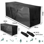 3er-Set Weihnachtsbaum Auflagentasche für bis zu 240 cm Tannenbaum, Weihnachtsbaum Aufbewahrungstasche mit 600D Oxford-Gewebe Wasserdicht Schwerlast, 125cm Große x1 + 48cm Kleine