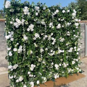 Rose Simulation Blumen Wand Hintergrund Wand, Künstliche Wand Blumen Hintergrund 3D Seide Hortensie Blumen Panel Für Foto Hintergrund Home Party Hochzeit Hintergrund Dekoration(2