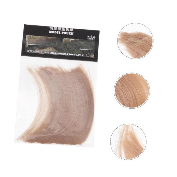 1 Packung skizzieren kunstgras kunstgräser Miniaturgras Kunststoff Sandtischdekoration scheibengardinen kunstpflanze Simulation Strohmodell Mini-Landschaftsgras Material