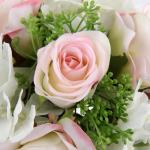Kunstbloemen kunstboeket kunstplant bloemstukken set van 2 hortensia rozenboeket hoogte 30 cm decoratieve plant voor arrangementen feestdag tafel of bruiloft
