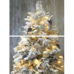 Künstlicher Baum Großer weißer Weihnachtsbaum, künstlicher schneebedeckter Baum mit Ornamenten, Weihnachtsbaum für Zuhause/Büro/Party-Dekoration