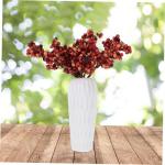 Ceramic Ornaments 12 Stück Arrangement-Dekorationen, künstliche Beeren, weihnachtliche Atmosphäre, Weihnachtsparty-Dekorationen, DIY-Urlaubsdekoration, Weihnachtsgirlande, küns