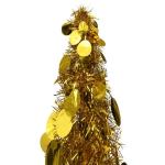 Künstlicher Pop-Up-Weihnachtsbaum Künstlicher Weihnachtsbaum Christbaum Tannenbaum Kunstbaum Weihnachten für Weihnachtsdeko Golden 120 cm PET