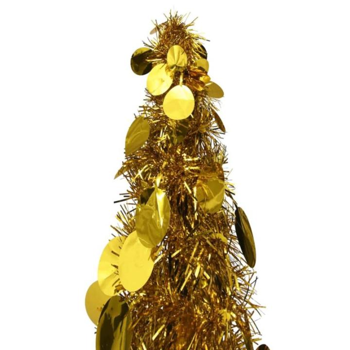Künstlicher Pop-Up-Weihnachtsbaum Künstlicher Weihnachtsbaum Christbaum Tannenbaum Kunstbaum Weihnachten für Weihnachtsdeko Golden 120 cm PET