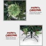 Künstlicher Weihnachtsbaum, Tannenbaum mit Metallständer, künstlicher Weihnachtsbaum für Zuhause, Büro, Innen- und Außenbereich, einfache Montage, 1,8 m