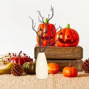 2 Stück Halloween Dekoration AST Halloween Party Dekoration Künstliche Äste Aquarium Dekoration Kleine Dekorative Zweige AST Layout Requisiten Gefälschte Getrocknete