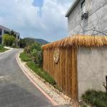 Mexikanisches Strohdach, Synthetisches Strohdach, Tiki-Bardach Strohdach Synthetisches Strohdach, DIY-Strohrollen-Gartenzaun Für Hawaiianische Strandpartys, Gartenzaundekoration U