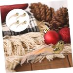 4 Stück Künstlicher Vogel Weihnachtssimulation Vögel Clip Künstliche Vögel Aufsteckvögel Zum Basteln Kardinal Clip Auf Baumschmuck Clip Mit Weihnachtsvögeln Mini Golden Scha