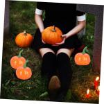 2 Sätze Künstlicher Kürbis Halloween-kürbis-Requisite Tischdekoration Kürbis-Fotografie-stütze Simulations-kürbis-Requisite Kleiner Halloween-kürbis Plastik Yellow 10 Stüc