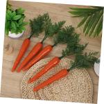 6 STK Plastik gemüse osterdekoration osterdeco Karotten- gefälschtes Karottenmodell pflanzliche Requisiten gefälschte gefälschtes Gericht Dekorationen schmücken