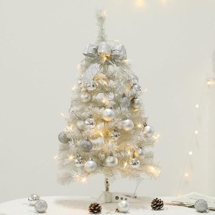 Kerstboom met verlichting 45 cm lichtketting kerstboom mini kerstboom kunstkerstboom kerstdecoratie tafel kerstboom kerstcadeaus kerstboom wit