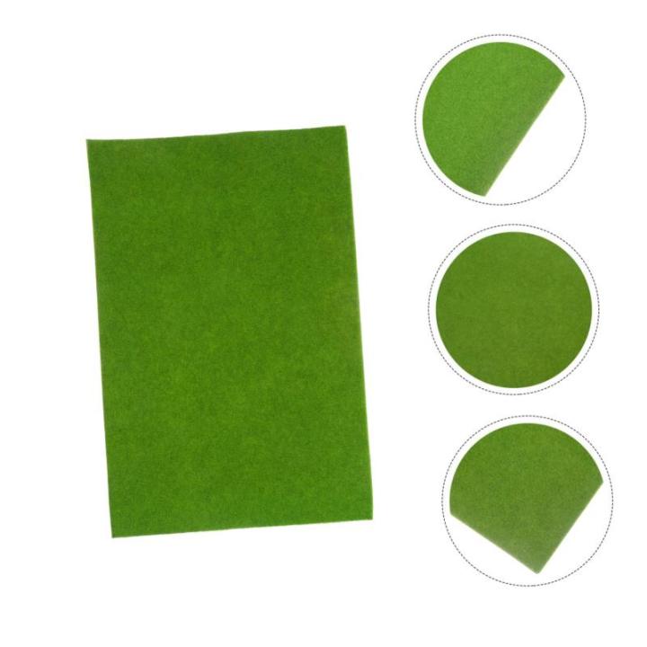 5St Mit Nylon beflocktes Gras realistischer Rasen Kunstrasen-Landschaftsdekor Grasteppich Mikro-Landschaftsstütze gefälschter Rasen schmücken robuste Rasenmatte Plastik Light Gr