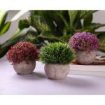 Plastic Nep Planten met Potten Decoratieve Kleurrijke Levensechte Bloem voor Thuis/Kantoor Decor Pack van 3