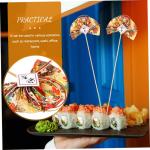 2st Blumenstab Japanische Accessoires Cupcake-Kuchen-Picks DIY-Fan-Pick Japanisches Dekor Dekorative Blumenpflücker Künstliche Blumenstiele Japanische Cupcake-Topper Plastik Gold