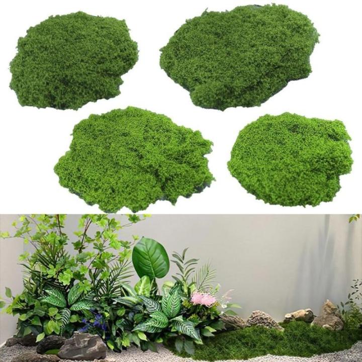 Hergestellt aus Kunststoff, lebensechtes Kunstmoos für Blumentopf-Dekoration und Bastelprojekte (hellgrün 50)