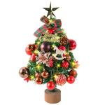 Kunstkerstboom, moeilijk ontvlambaar, pvc-dennenboom, kerstboom met ornamenten, indoor kunstdecoratie