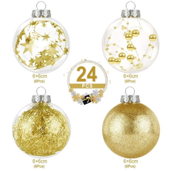 , goud, 24 x , kerstboomversiering, kerstdecoratie voor kerstfeest