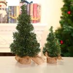 Miniatuur kerstboom mini ornamenten tafelblad kleine kunstmatige kerstboom duurzame kunstmatige kerstboom perfect voor binnen en buiten vakantie decoratie, 20 cm en 30 cm, groen