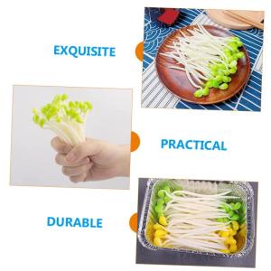 4 Sätze Künstliche Bohnensprossen Home Decor Wohnungsdeko Restaurant-Display-gemüse Realistisches Obstspielzeug Sojasprossen Aus Kunststoff Künstliches Gemüse Plastik 50 Stüc