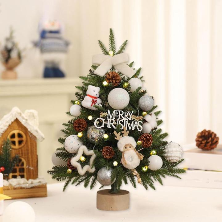 Kerstboom met verlichting 45 cm lichtketting kerstboom mini kerstboom kunstmatige kerstboom kerstdecoratie tafel kerstboom kerstcadeaus