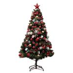 Weihnachtsbaum Grüner Tannenbaum Künstlich Weihnachtsbaum, Buschige Zweige, Geschmückter Weihnachtsbaum DIY Als Weihnachtsdekoration für Zuhause, Küche und Büro(210 x 120 cm/