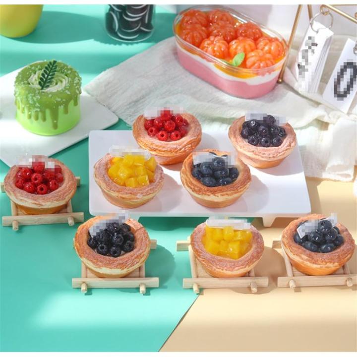 Nep Cake Kunsttaart 8 Stuks Simulatie Dessert Kunstei Taart Nep Dessert Simulatie Ei Taart Realistisch Eten (A)