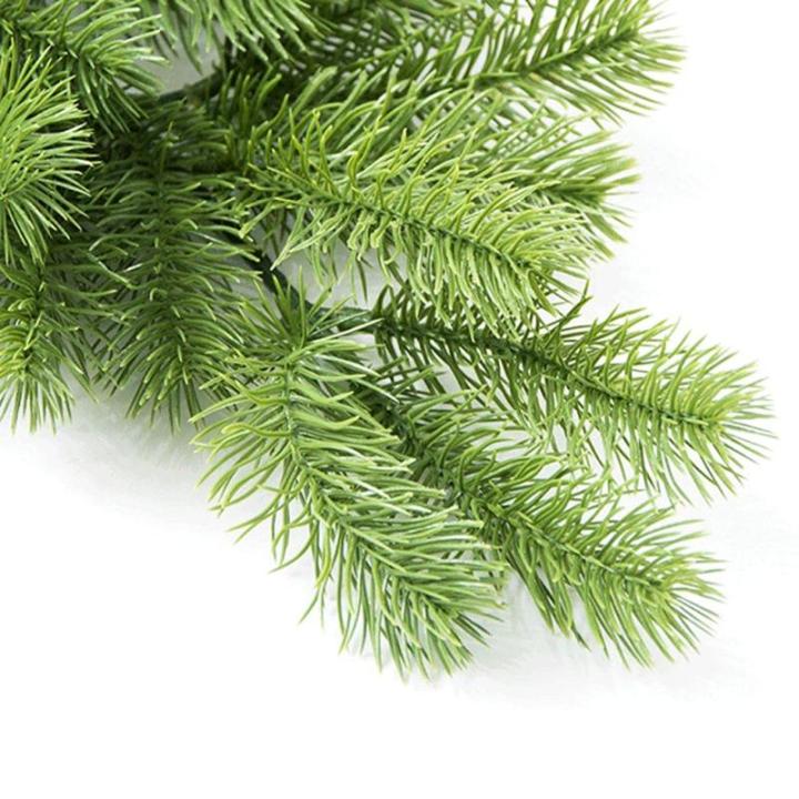 Künstliche Weihnachtsblätter, künstlicher Kiefernzweig, für Blumenarrangement, Zuhause, Weihnachten, Festival, Party, Dekoration, künstliche Blätter