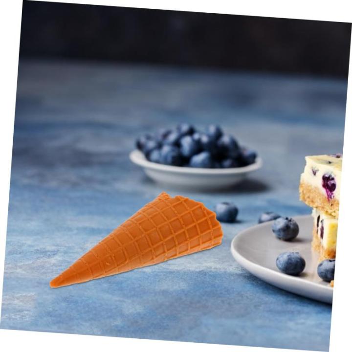 2st Knuspriger Realistische Eistüte Displayzubehör Für Dessertläden Modell Einer Eistüte Eistüte-modellierfigur Display-Requisite Künstliche Eiswaffel Kleine Eistüte PVC