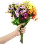 , madeliefjes, 6 stuks, , decoratie, zijden bloemen, lentedecoratie
