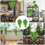 4 stuks , hangende bamboe, bladeren, hangplant, , hangend, 83 cm, plastic planten, hangend als echte kunst, hangplant, kunstmatige hangplant voor balkon, thuis