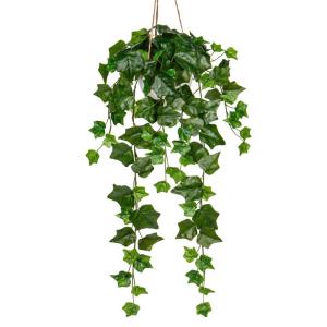 Kunstplant van 80 cm, hangende , net echt, met hangpot, voor tuin, indoor, outdoor, decoratie, wijnstok, groene plant, kunstmatig voor bruiloft, keuken, tuin, feest, wanddecoratie