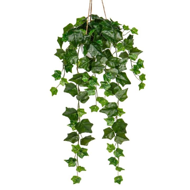 Kunstplant van 80 cm, hangende , net echt, met hangpot, voor tuin, indoor, outdoor, decoratie, wijnstok, groene plant, kunstmatig voor bruiloft, keuken, tuin, feest, wanddecoratie
