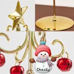 Gepersonaliseerde Sneeuwpop Familie Boom Kristal Boom met Naam Metalen Kerstboom Xmas Kristal Boom Verjaardag Kerst Decoratie Geschenken Stijl 4-1
