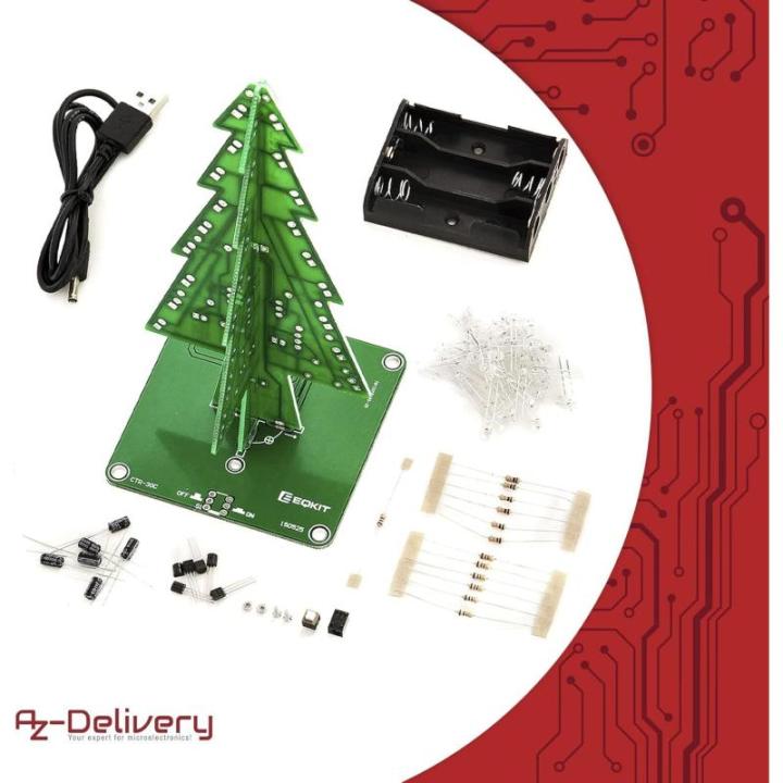 5 x DIY LED kerstboomkit om zelf te solderen Inclusief E-Book!