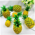 1 Satz Lebensechte Fruchtdekoration Dekorative Ananas Simulation Ananas-Modell Ananas Figur Künstliche Früchte Plastikobst Früchte Foto Requisiten Nachahmung Ananas-Modell 2st