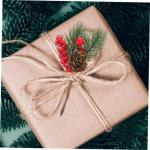 12St künstlicher Tannenzapfen Spray für künstliche Kiefernzweige Stechpalmenstängel winterdeko weihnachtsbaumdeko raumdeko tannenzapfen zweige künstliche Blumenzweige Plastik 