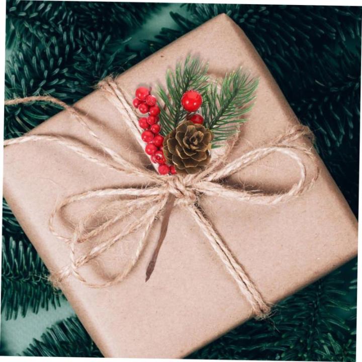 12St künstlicher Tannenzapfen Spray für künstliche Kiefernzweige Stechpalmenstängel winterdeko weihnachtsbaumdeko raumdeko tannenzapfen zweige künstliche Blumenzweige Plastik 