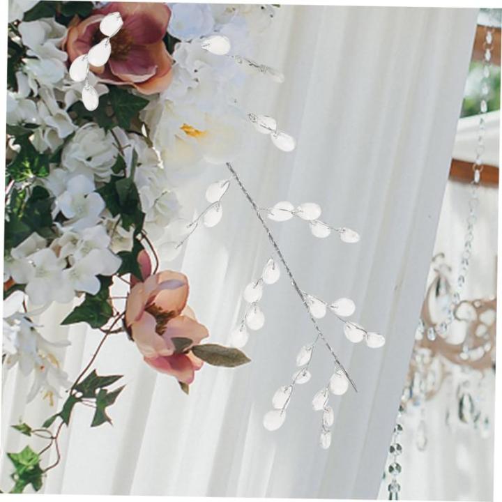 8 Stück Acryl Pflanze Blütenknospe Zweig Hochzeit Zuhause Zubehör Hochzeit Blumenhandwerk Hochzeit Party Heimdekoration Hochzeit