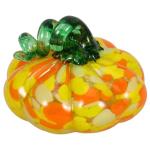 5St Kürbishandwerk Kürbis ernten Kürbis-Tischdekoration Kürbis-Requisite Tisch-Kürbis-Figur Halloween Dekoration Herbst Dekoration Kürbis aus mundgeblasenem Glas Hausbedarf