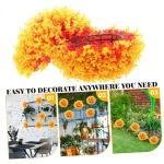 2st Eukalyptus-grasball Künstliche Pflanzen Für Den Innenbereich Künstliche Eukalyptusblätter Lavendel Formschnitt Ball Faux-laubkugeln Künstliche Zimmerpflanzen Orange Plasti