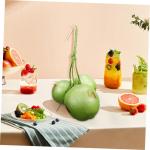 2 Bündel künstliche Kokosnuss falsches Obst lebensechte Gemüse-Obst-Girlande gefälschte Kokospalme Kokosnussschale Boho Künstliche Kokosnüsse Requisiten Fruchtspielzeug Plast