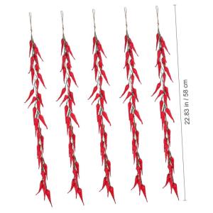 25 STK Chili-Pfeffer-Modelldekoration Rollenspielset Pfeffer Dekor wandverkleidung Wand polsterung kunstpflanze künstliche Pflanzen Simulation gefälschtes Gemüse Simulation Pfef