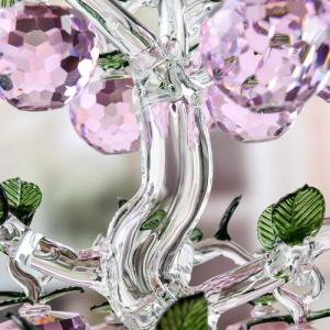 Kristallen appelboom mooie glaskristal appelboom met 36 ​18 12 stuks appels Fengshui handwerk kerstmas boom hangende versiering huiswarming geschenke-ROXO._18 hangt 30mm appel