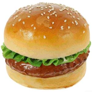 Künstlicher Hamburger Künstlicher Burger Modell Realistische Gefälschte Lebensmittel Für Display Faux Burger Zur Dekoration Gefälschte Lebensmittel Requisiten, PU Material, Fo