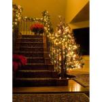 Led-clusterlichtsnoer, werkt op stroom, decoratie voor en buiten, tuin, kerstboom, bruiloft (2000 leds, warm wit continu licht)