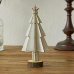 Hölzerne Weihnachtsbaum Dekoration,Mini Desktop Dekoration,Familie Tisch Kamin Dekoration,Hölzerne Weihnachtsbaum Tischplatte Weihnachtsdekorationen für Weihnachten Party Tisch 
